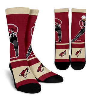 Talent Player Fast Cool Air Comfortable Arizona Coyotes Socks