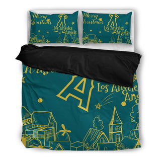 Nice Present Comfortable Christmas Los Angeles Angels Bedding Sets