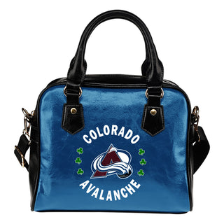 Central Beautiful Logo Circle Lucky Leaf Colorado Avalanche Shoulder Handbags