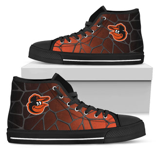 Colors Air Cushion Baltimore Orioles Gradient High Top Shoes