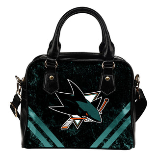 Couple Curves Light Good Logo San Jose Sharks Shoulder Handbags