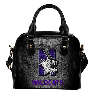 Wall Break Northwestern Wildcats Shoulder Handbags Women Purse