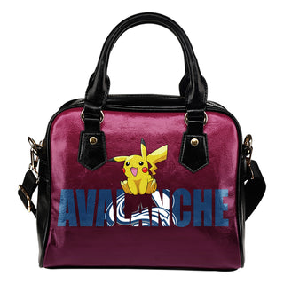 Pokemon Sit On Text Colorado Avalanche Shoulder Handbags