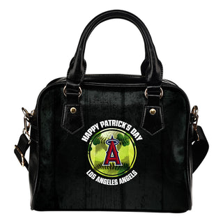 Retro Scene Lovely Shining Patrick's Day Los Angeles Angels Shoulder Handbags