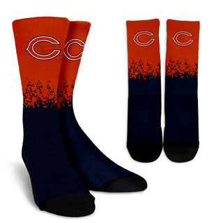 Exquisite Fabulous Pattern Little Pieces Chicago Bears Crew Socks