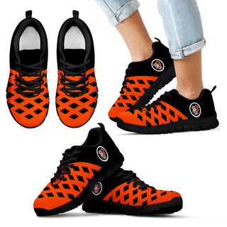 Two Colours Cross Line Bowling Green Falcons Sneakers
