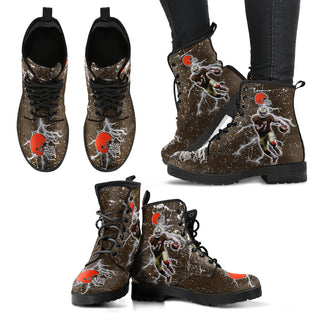 Player Running Inspring Fast Cleveland Browns Boots