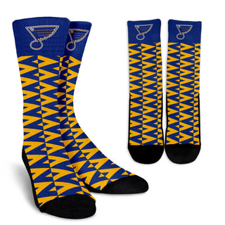 Chevron Lovely Kind Goodness Air St. Louis Blues Crew Socks