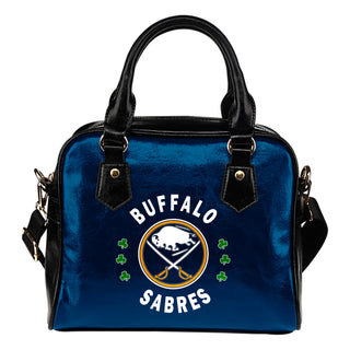 Central Beautiful Logo Circle Lucky Leaf Buffalo Sabres Shoulder Handbags