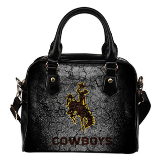 Wall Break Wyoming Cowboys Shoulder Handbags Women Purse
