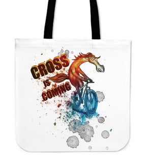Cycling - Cross Is Coming Tote Bags V1