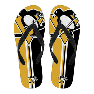 Pittsburgh Penguins Fan Gift Two Main Colors Flip Flops