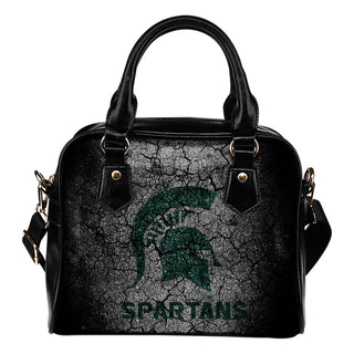 Wall Break Michigan State Spartans Shoulder Handbags Women Purse
