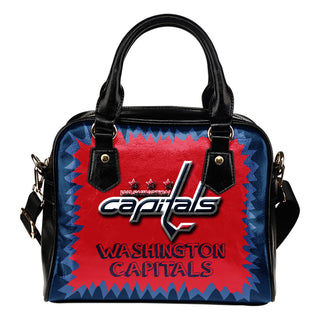 Jagged Saws Mouth Creepy Washington Capitals Shoulder Handbags
