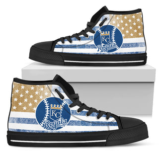Flag Rugby Kansas City Royals High Top Shoes