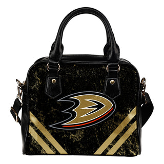Couple Curves Light Good Logo Anaheim Ducks Shoulder Handbags