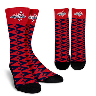 Chevron Lovely Kind Goodness Air Washington Capitals Crew Socks