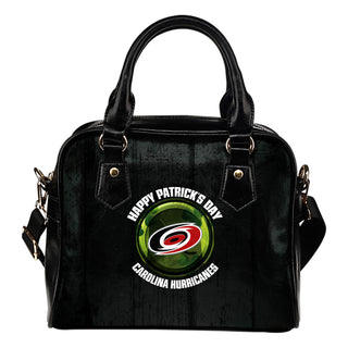 Retro Scene Lovely Shining Patrick's Day Carolina Hurricanes Shoulder Handbags