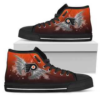 Angel Wings Philadelphia Flyers High Top Shoes