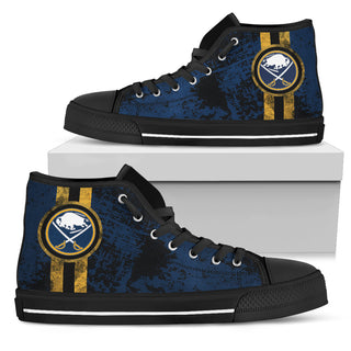 Triple Stripe Bar Dynamic Buffalo Sabres High Top Shoes V1