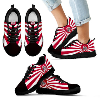 Rising Sun Sparkling Tremendous Ohio State Buckeyes Sneakers