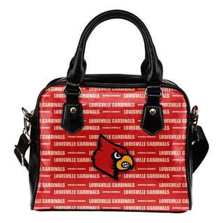 Nice Little Logo Louisville Cardinals Shoulder Handbags