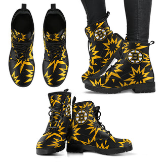 Dizzy Motion Amazing Designs Logo Boston Bruins Boots