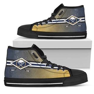 Double Stick Check Buffalo Sabres High Top Shoes