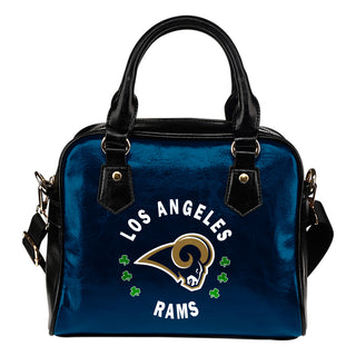 Central Beautiful Logo Circle Lucky Leaf Los Angeles Rams Shoulder Handbags
