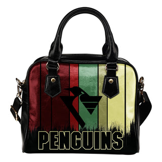 Vintage Silhouette Pittsburgh Penguins Purse Shoulder Handbag