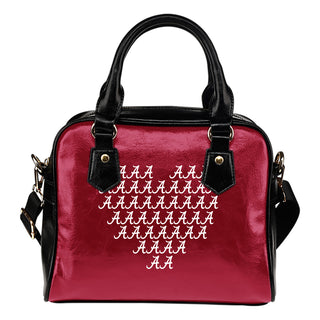 Alabama Crimson Tide Heart Shoulder Handbags Women Purse