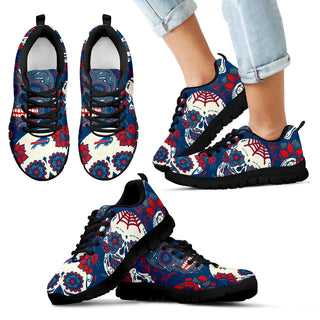Buffalo Bills Colorful Sugar Skull Sneakers
