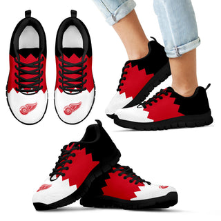 Incredible Line Zig Zag Disorder Beautiful Detroit Red Wings Sneakers