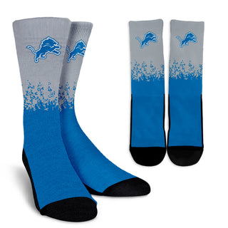 Exquisite Fabulous Pattern Little Pieces Detroit Lions Crew Socks