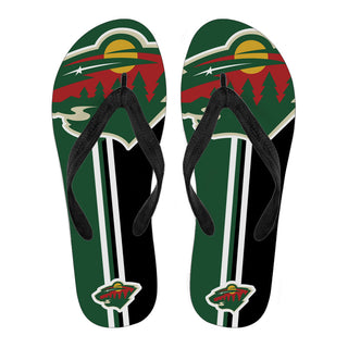 Minnesota Wild Fan Gift Two Main Colors Flip Flops