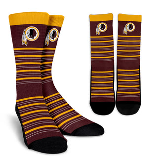 Amazing Circle Charming Washington Redskins Crew Socks
