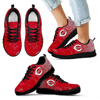 Light Tiny Pixel Smashing Pieces Cincinnati Reds Sneakers