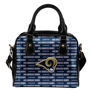 Nice Little Logo Los Angeles Rams Shoulder Handbags