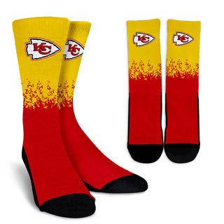 Exquisite Fabulous Pattern Little Pieces Kansas City Chiefs Crew Socks