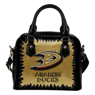Jagged Saws Mouth Creepy Anaheim Ducks Shoulder Handbags