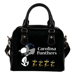 Lovely Animal Team Carolina Panthers Shoulder Handbag