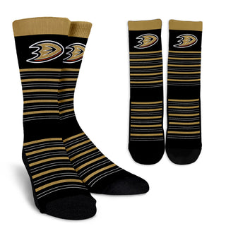 Amazing Circle Charming Anaheim Ducks Crew Socks