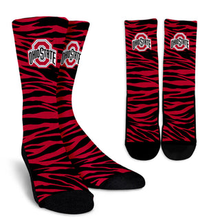 Camo Background Good Superior Charming Ohio State Buckeyes Socks