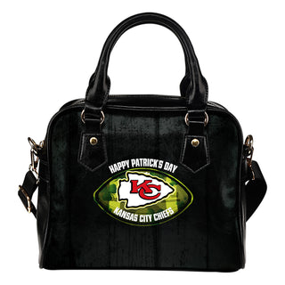 Retro Scene Lovely Shining Patrick's Day Kansas City Chiefs Shoulder Handbags