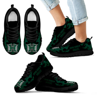 Tribal Flames Pattern Hawaii Rainbow Warriors Sneakers