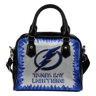 Jagged Saws Mouth Creepy Tampa Bay Lightning Shoulder Handbags