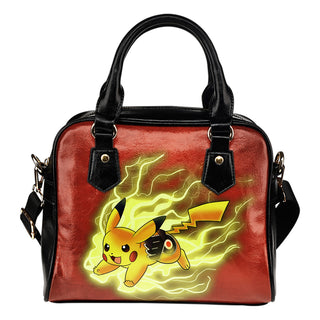Pikachu Angry Moment Philadelphia Flyers Shoulder Handbags