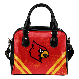 Couple Curves Light Good Logo Louisville Cardinals Shoulder Handbags