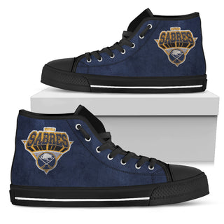 3D Simple Logo Buffalo Sabres High Top Shoes