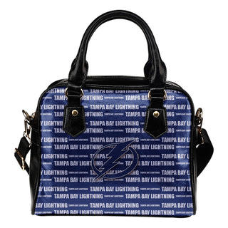 Nice Little Logo Tampa Bay Lightning Shoulder Handbags